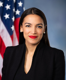 Portrait of Alexandria Ocasio-Cortez